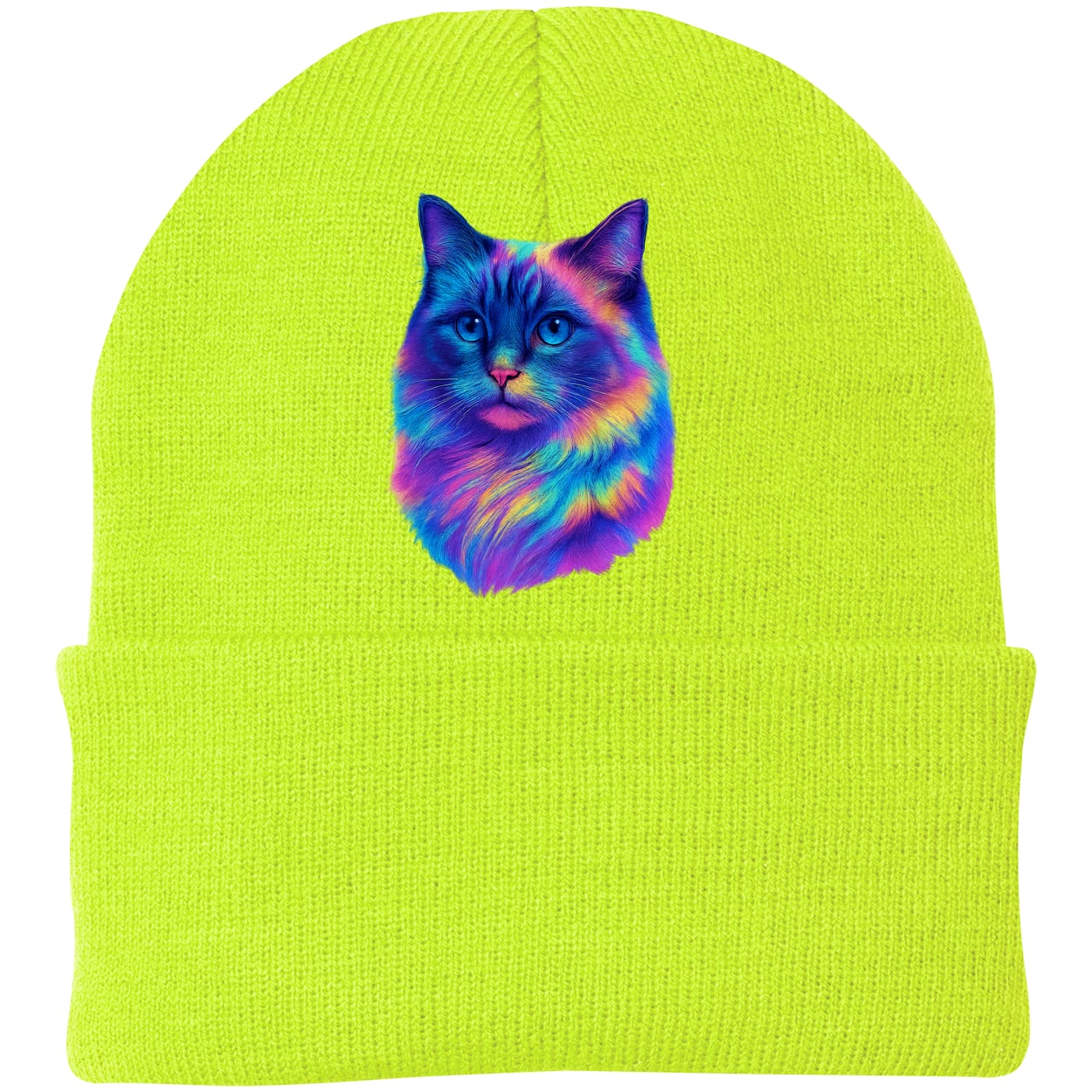 CP90 Port & Company Knit Beanie - Neon Yellow