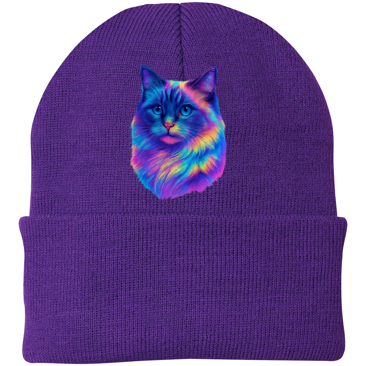 CP90 Port & Company Knit Beanie - Athletic Purple