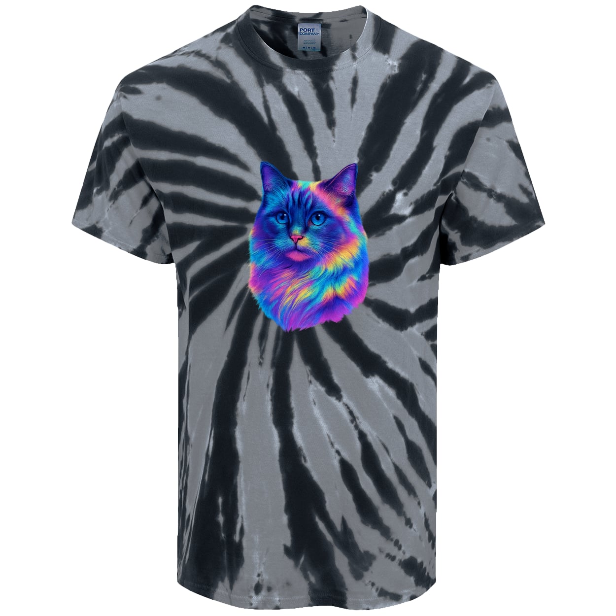 PC147 Port & Company Tie-Dye Tee - Black