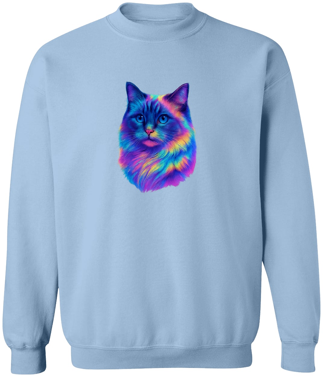 G180 Gildan Crewneck Pullover Sweatshirt - Light Blue
