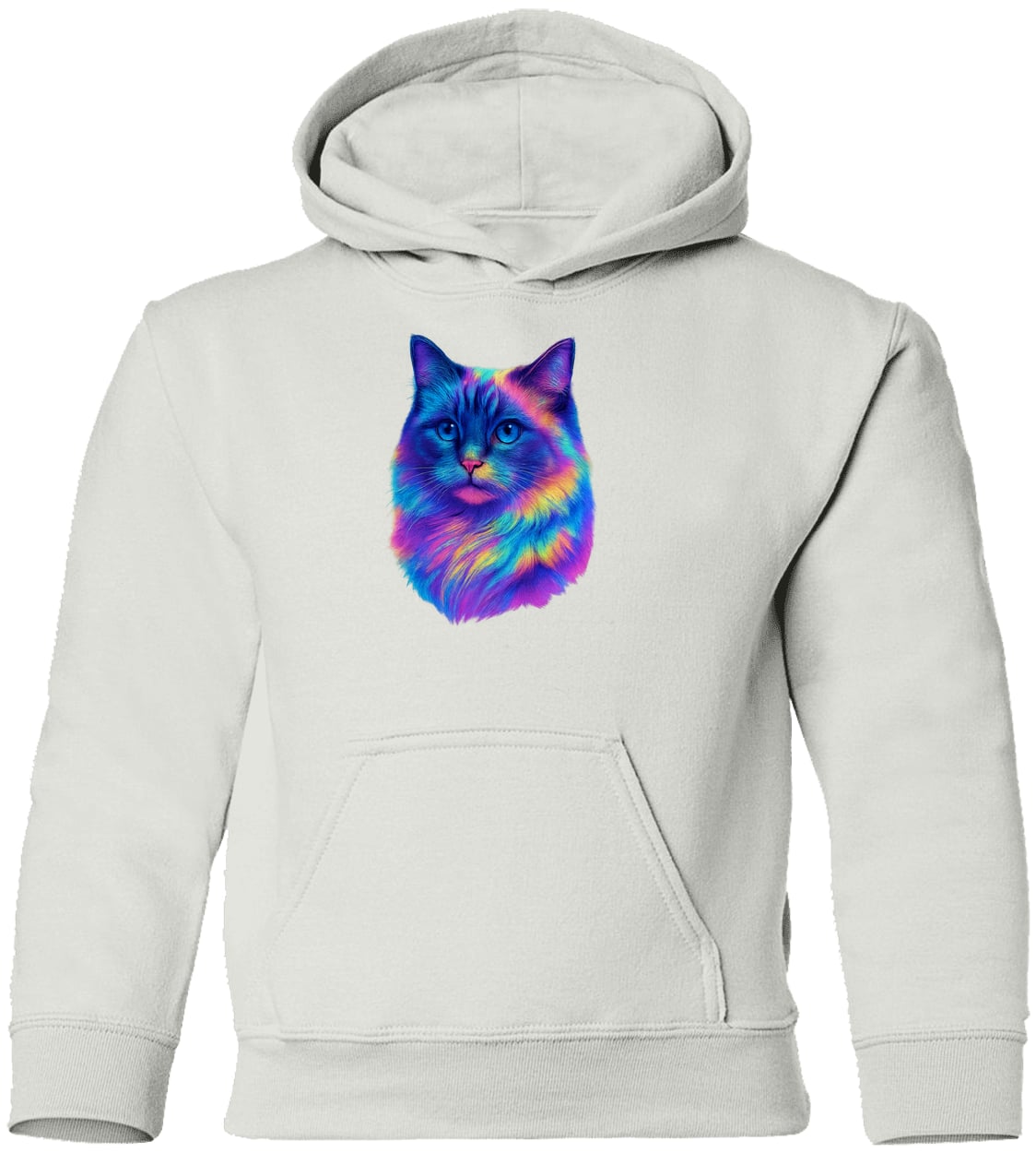 G185B Gildan Youth Pullover Hoodie - White