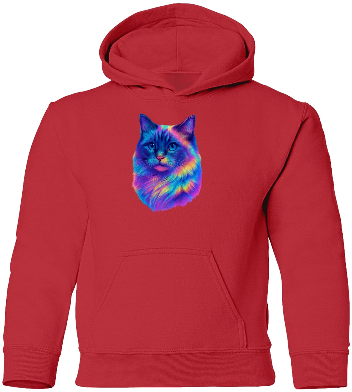 G185B Gildan Youth Pullover Hoodie - Red
