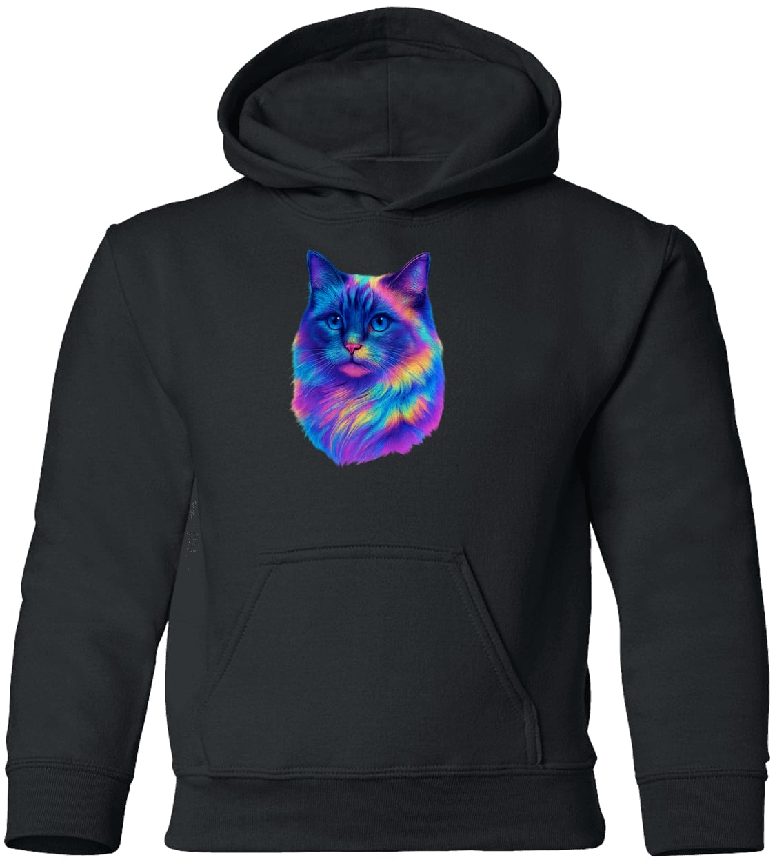 G185B Gildan Youth Pullover Hoodie - Black