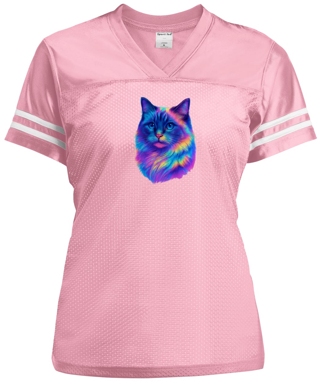 LST307 Sport-Tek Ladies' Replica Jersey - Light Pink/White