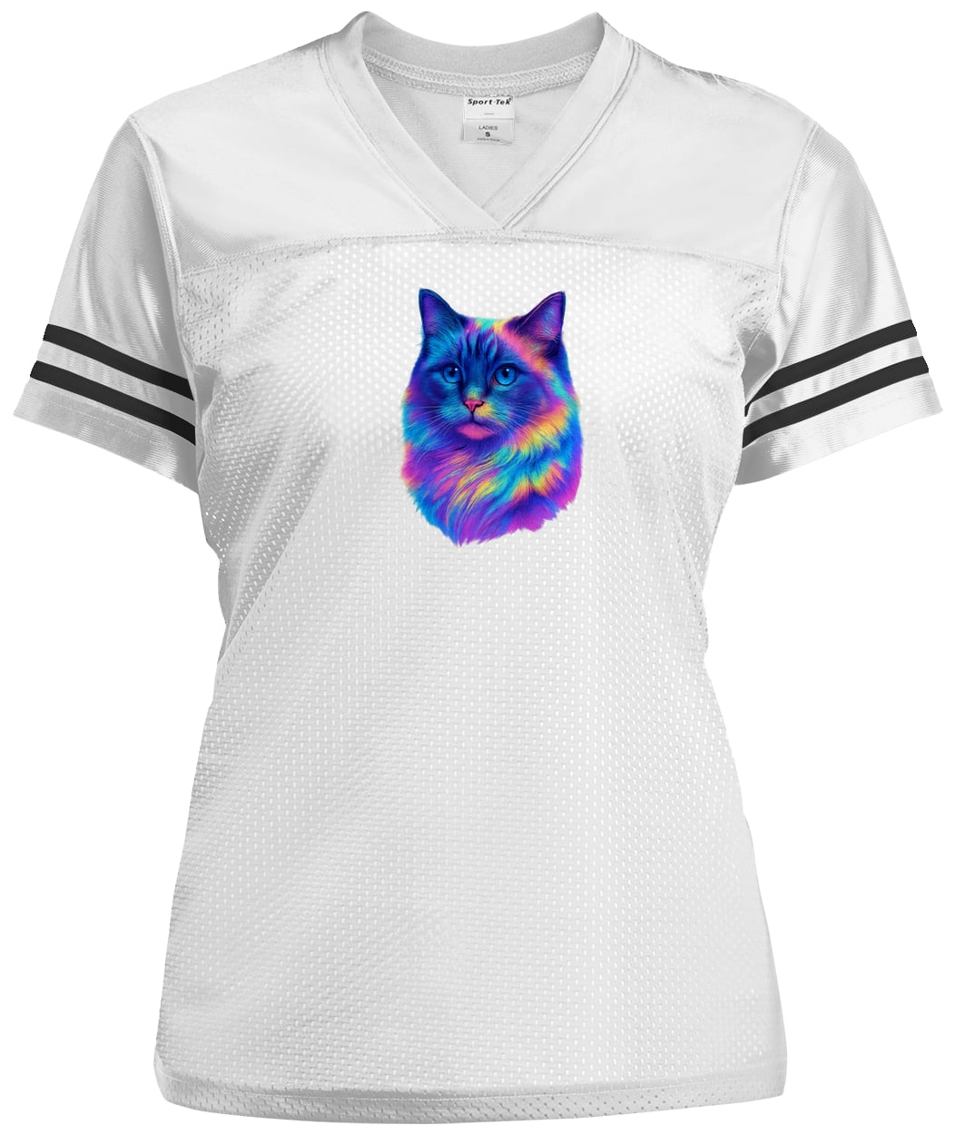LST307 Sport-Tek Ladies' Replica Jersey - White/Black