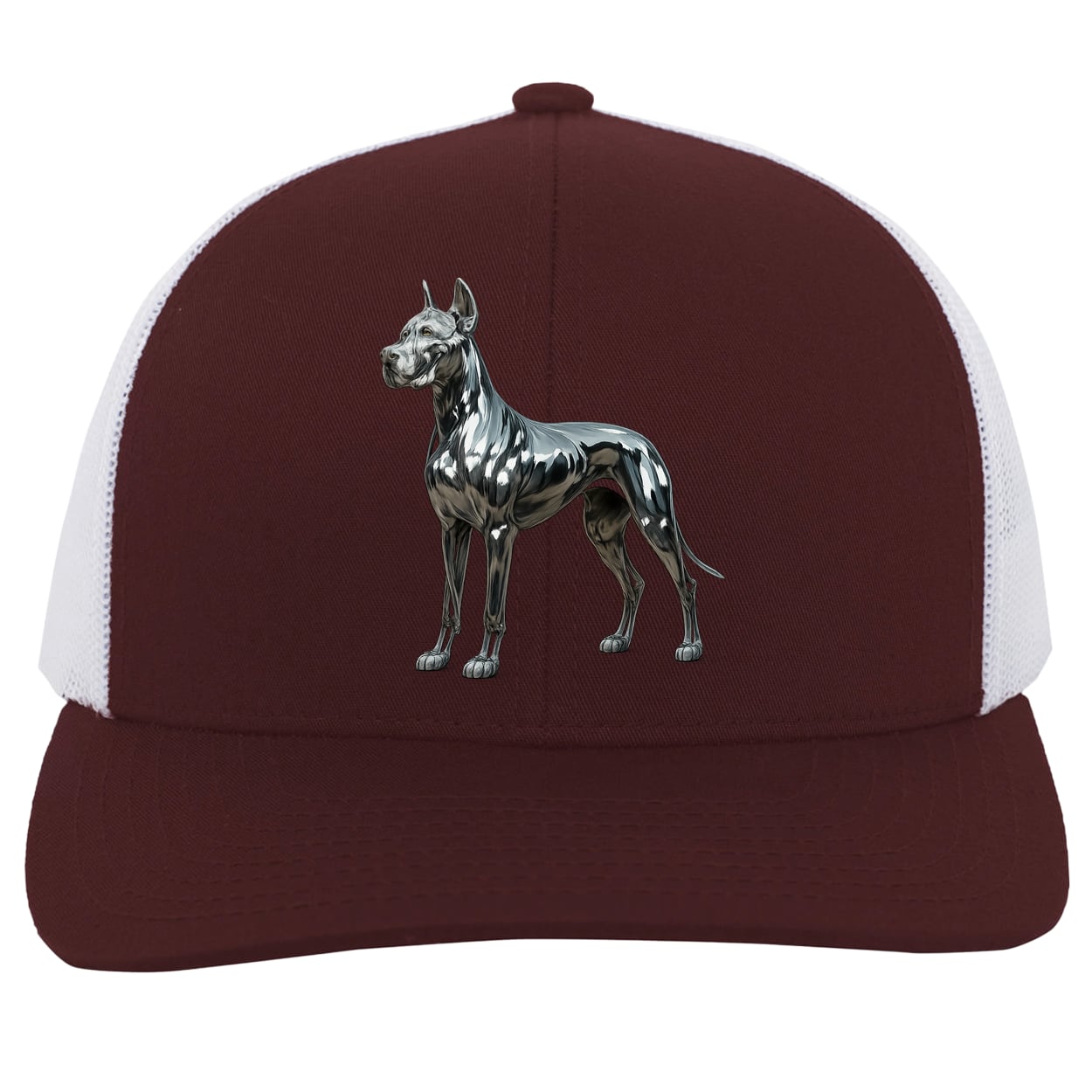 104C Trucker Snap Back - Maroon/White