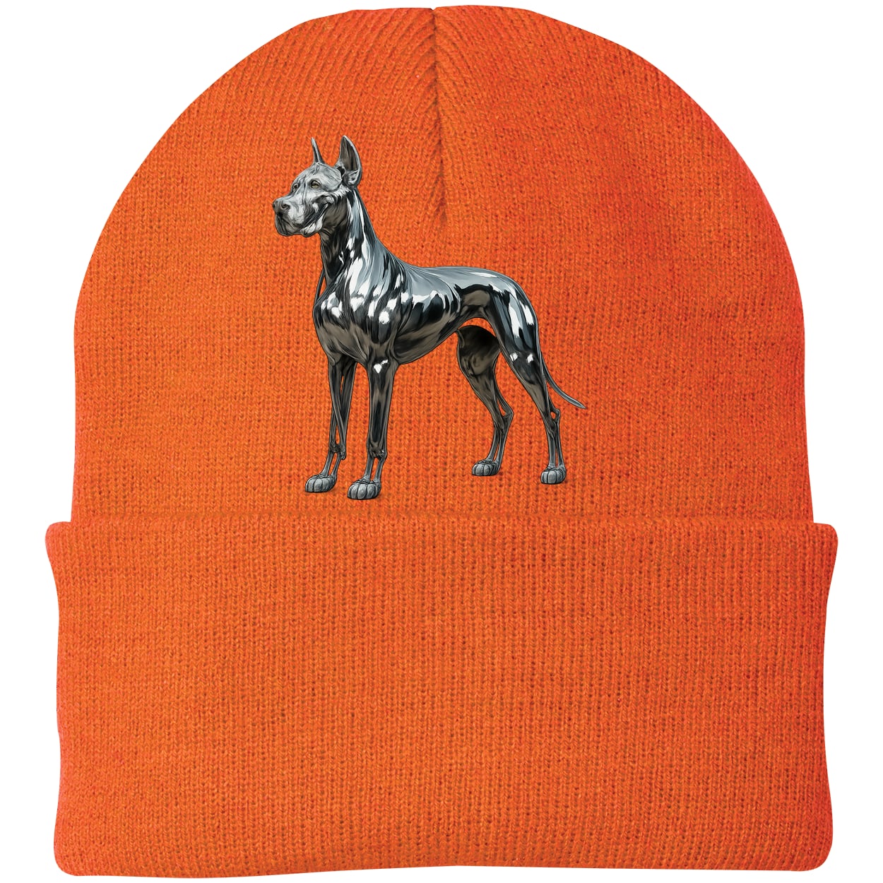 CP90 Port & Company Knit Beanie - Neon Orange