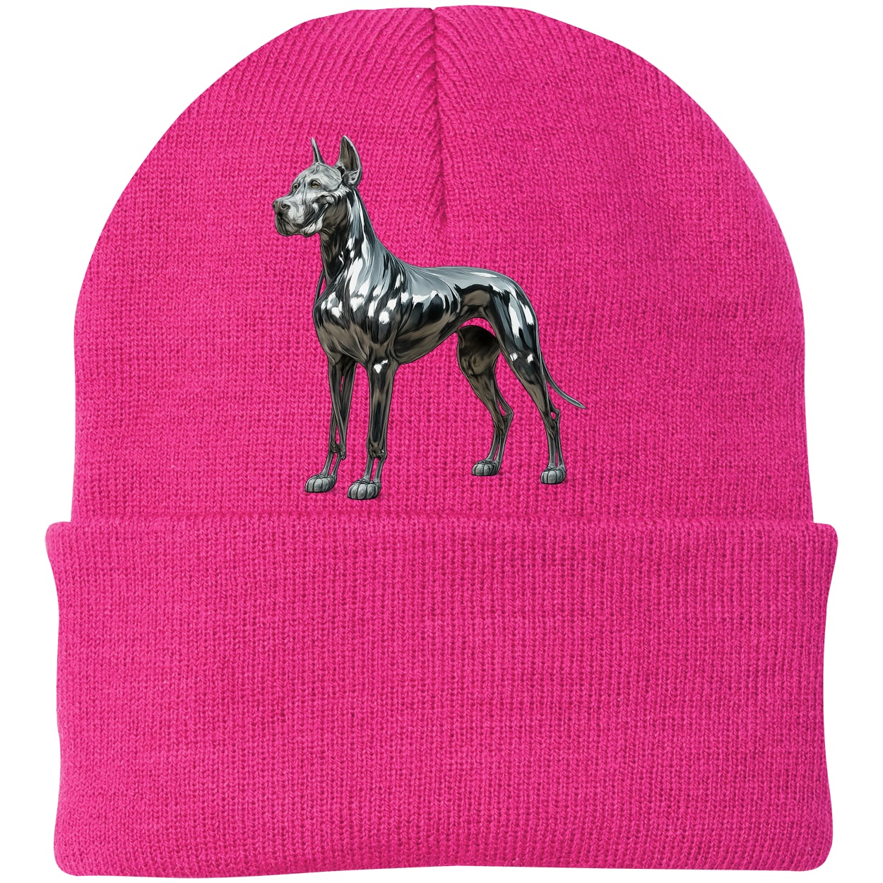 CP90 Port & Company Knit Beanie - Neon Pink