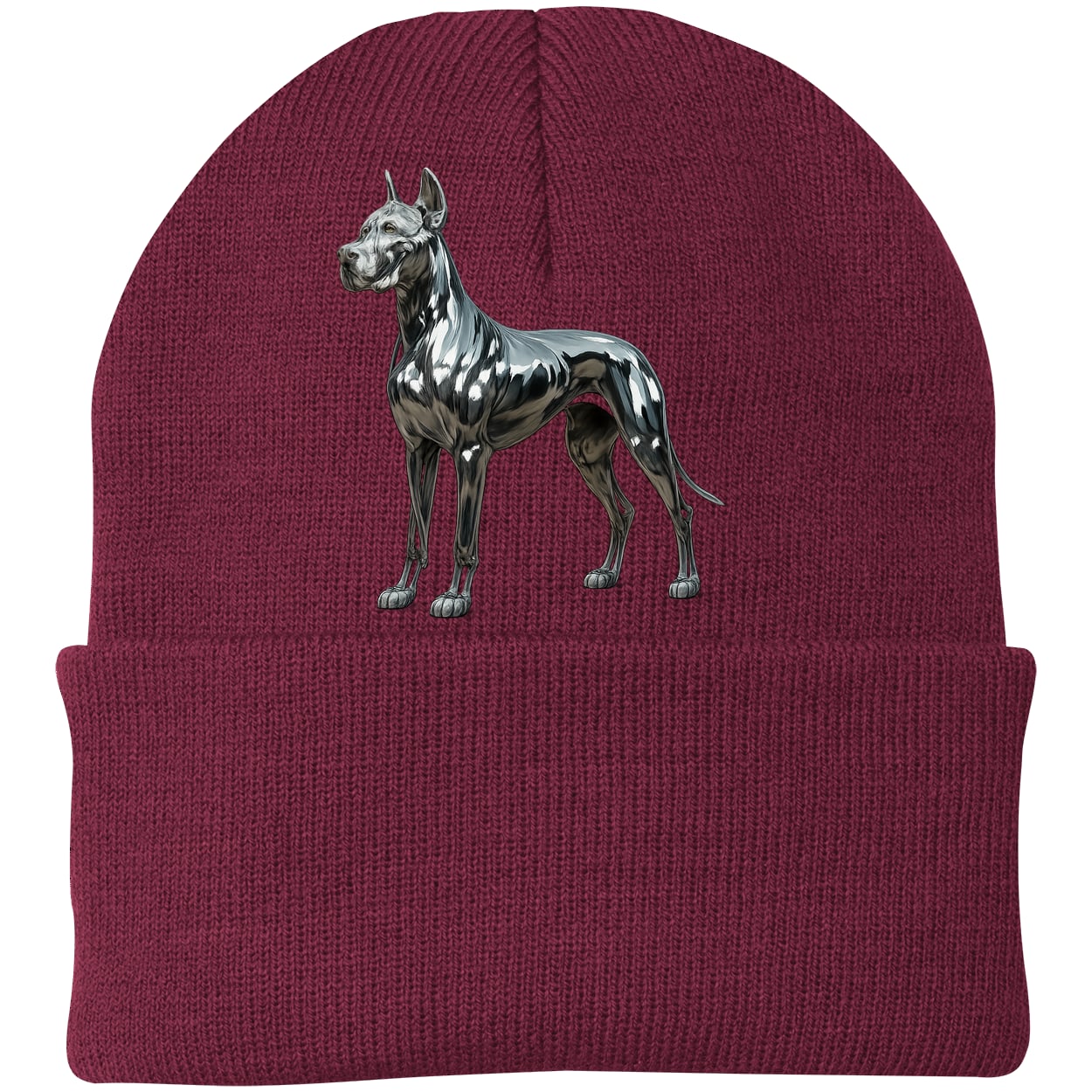 CP90 Port & Company Knit Beanie - Maroon