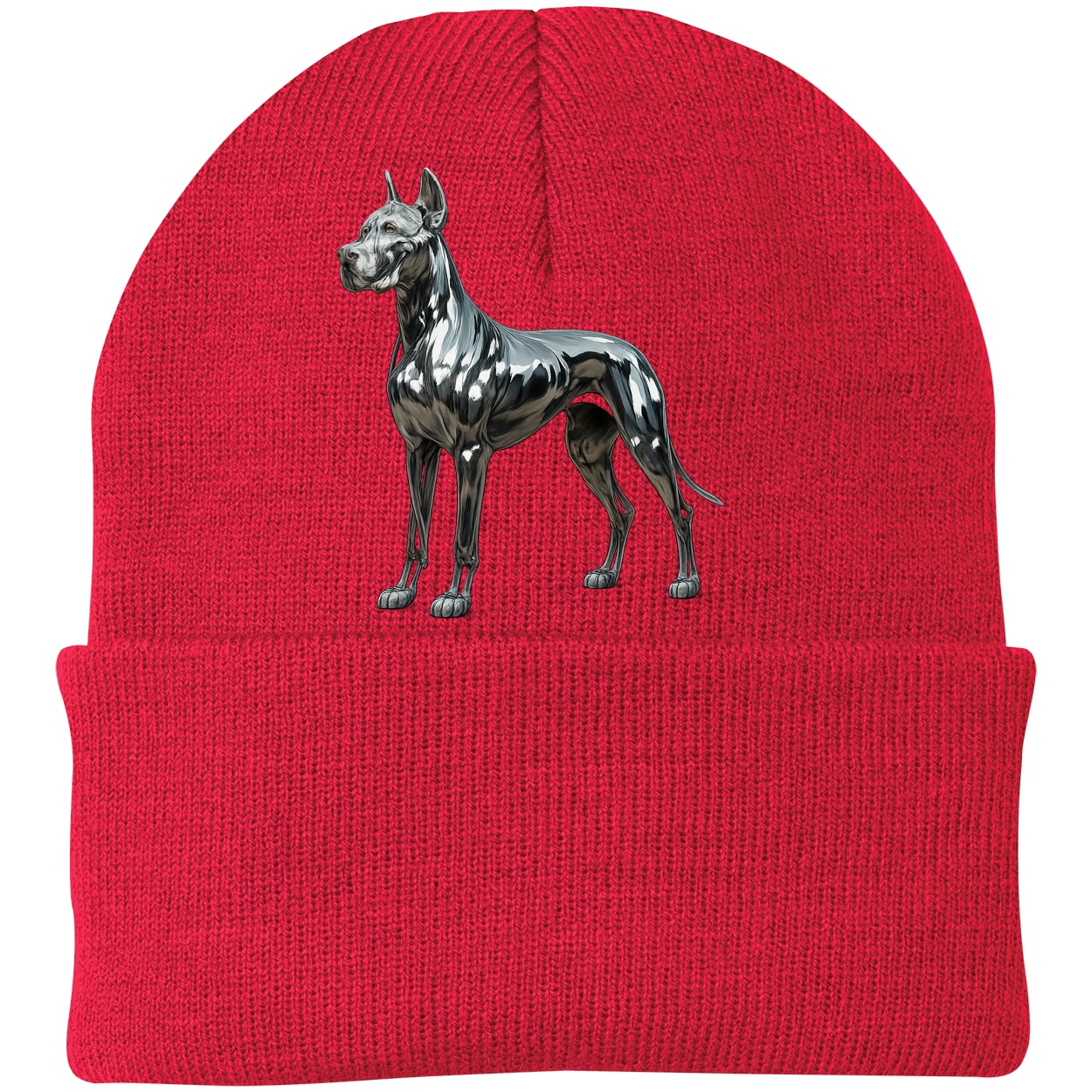 CP90 Port & Company Knit Beanie - Athletic Red