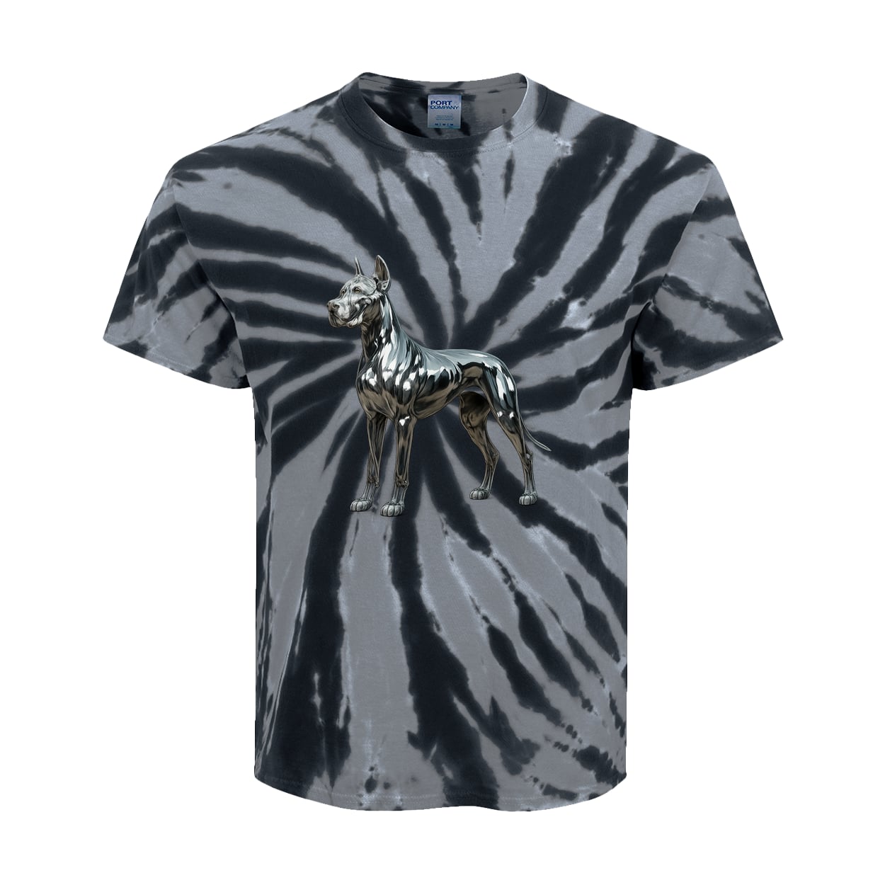 PC147Y Port & Company Kids Tie-Dye Tee - Black