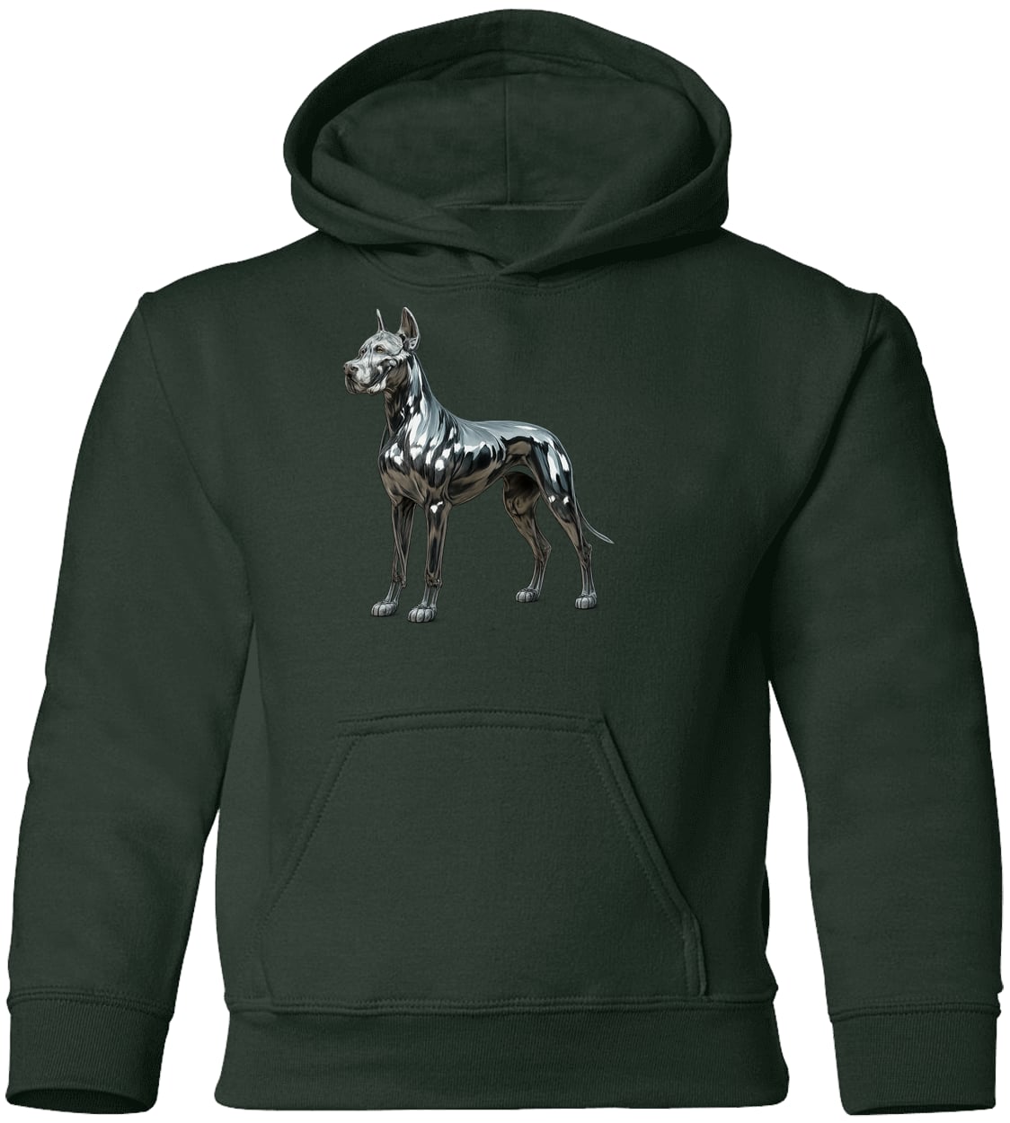 G185B Gildan Youth Pullover Hoodie - Forest Green