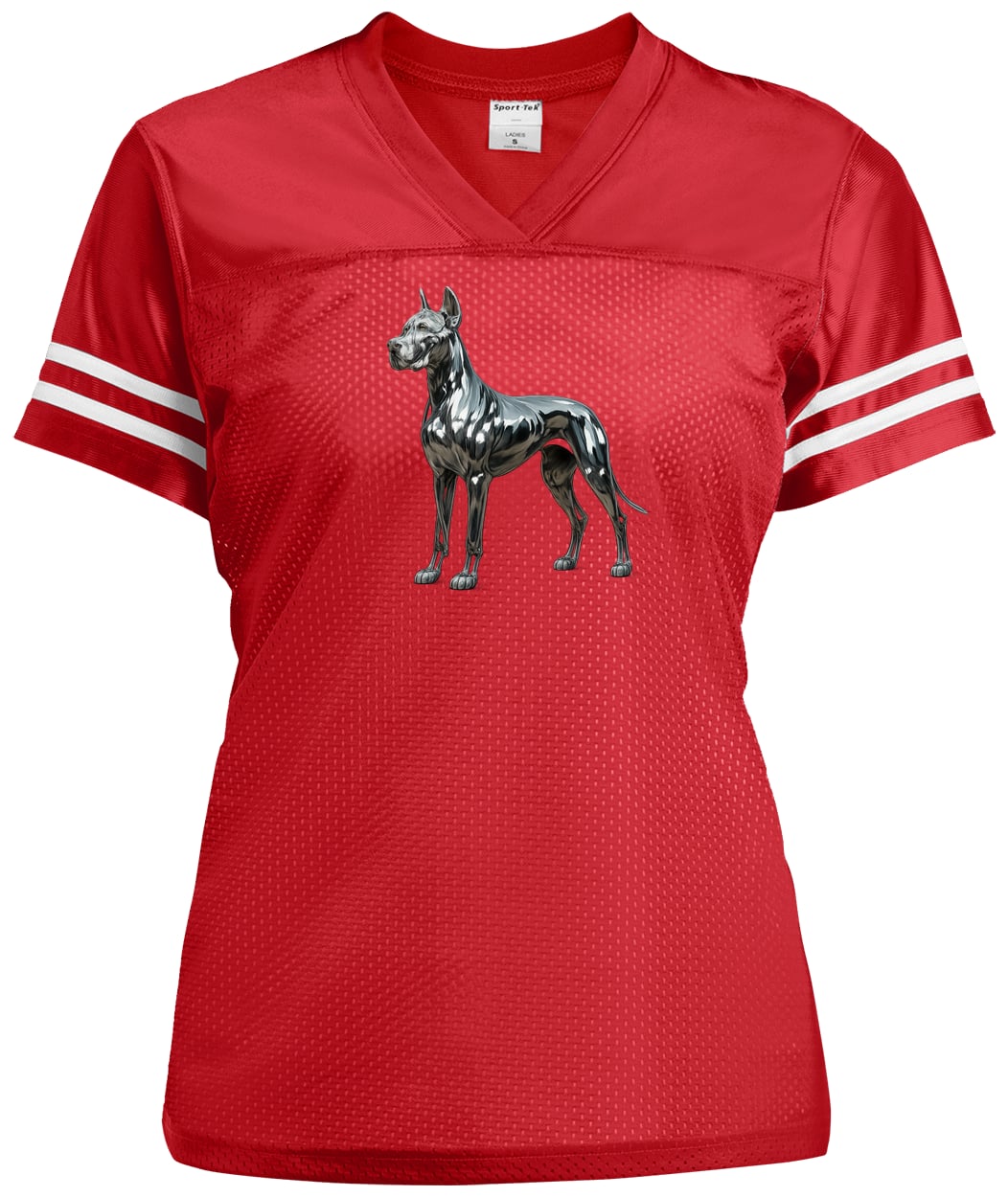 LST307 Sport-Tek Ladies' Replica Jersey - True Red/White