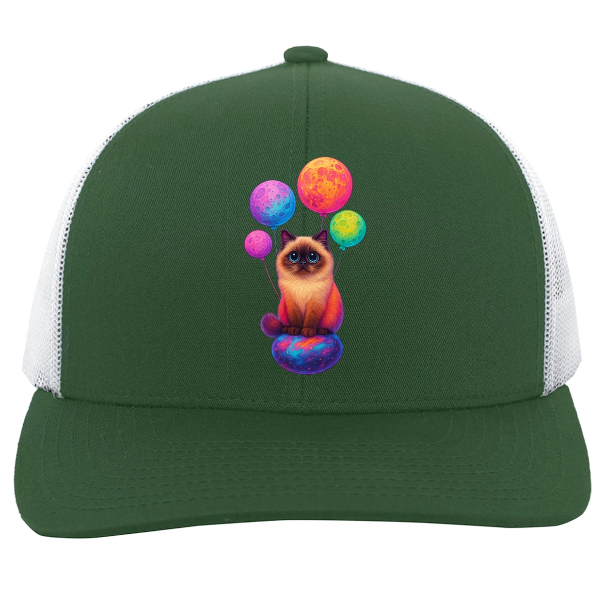 104C Trucker Snap Back - Dark Green/White