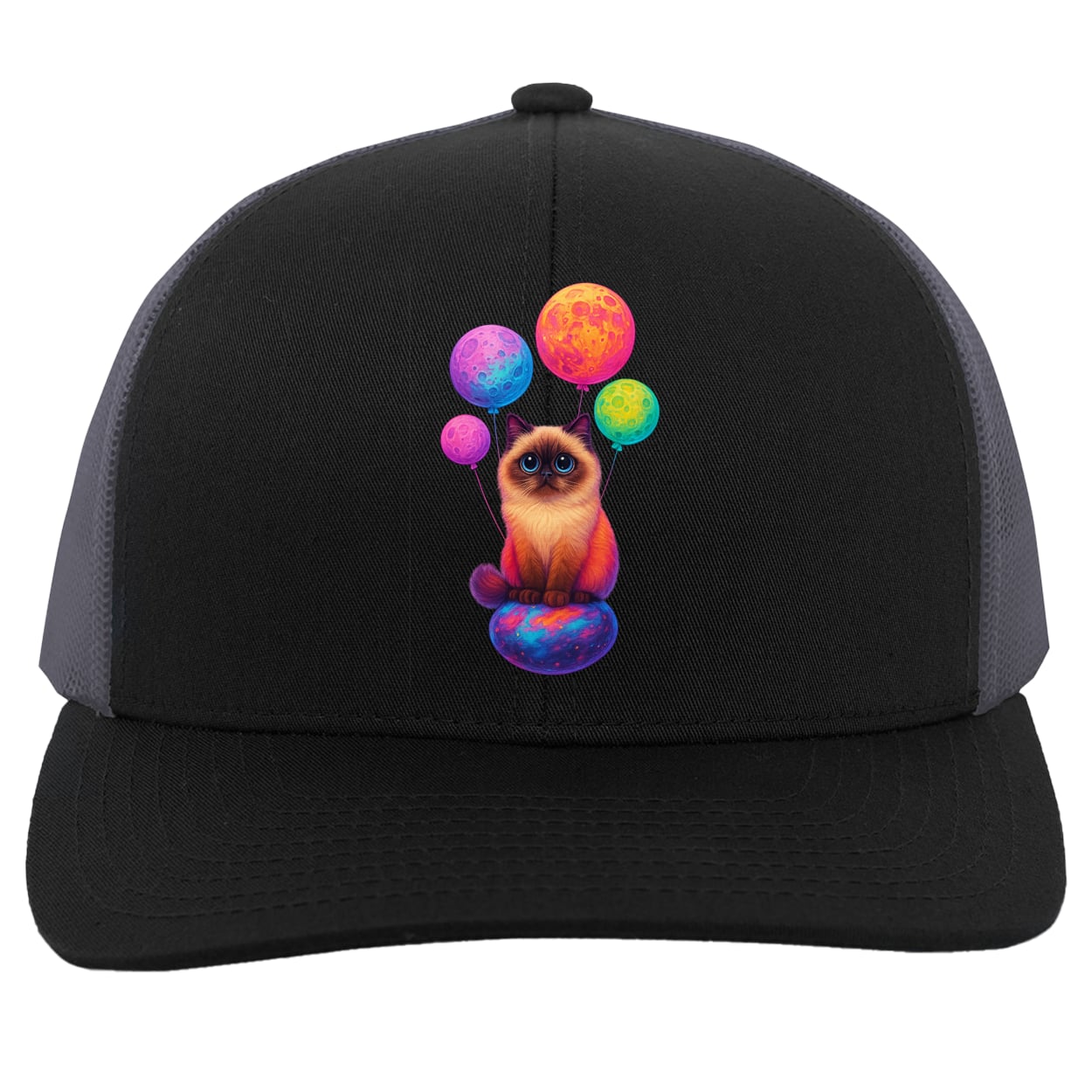 104C Trucker Snap Back - Black/Graphite