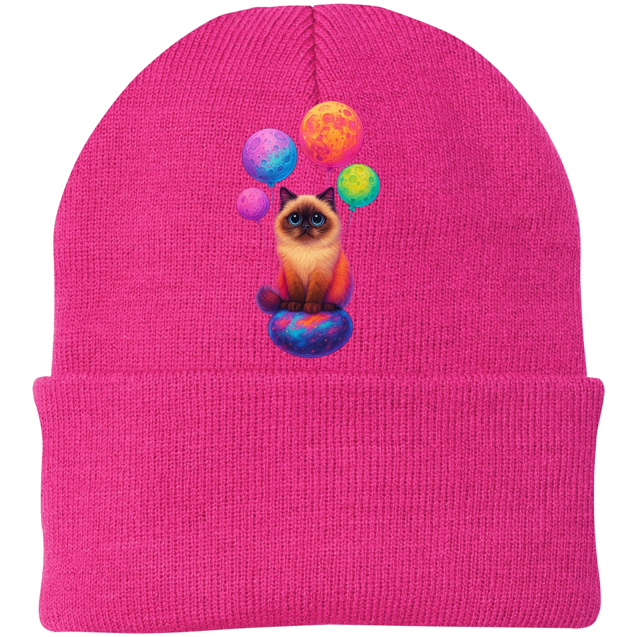 CP90 Port & Company Knit Beanie - Neon Pink
