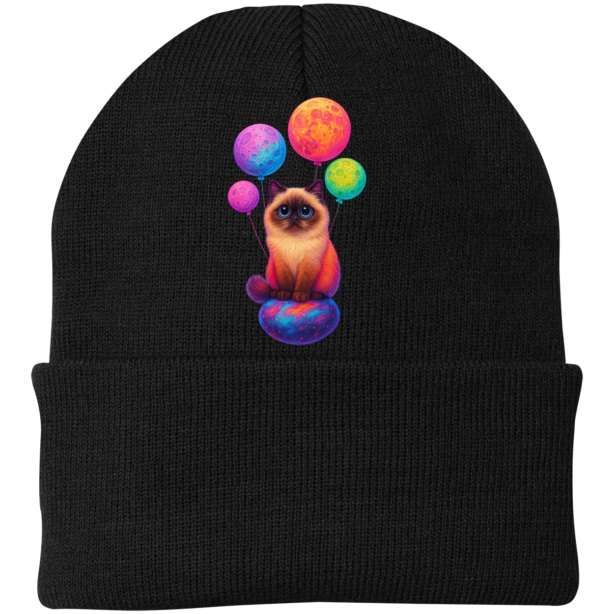 CP90 Port & Company Knit Beanie - Black
