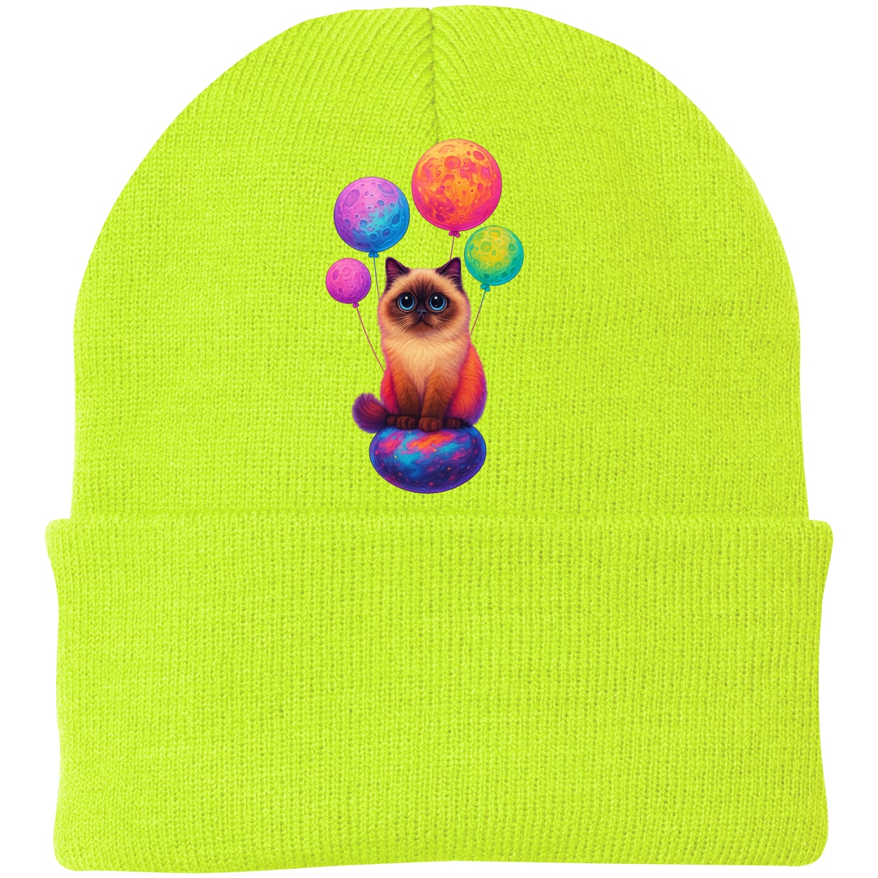 CP90 Port & Company Knit Beanie - Neon Yellow