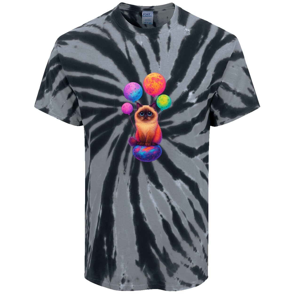 PC147 Port & Company Tie-Dye Tee - Black