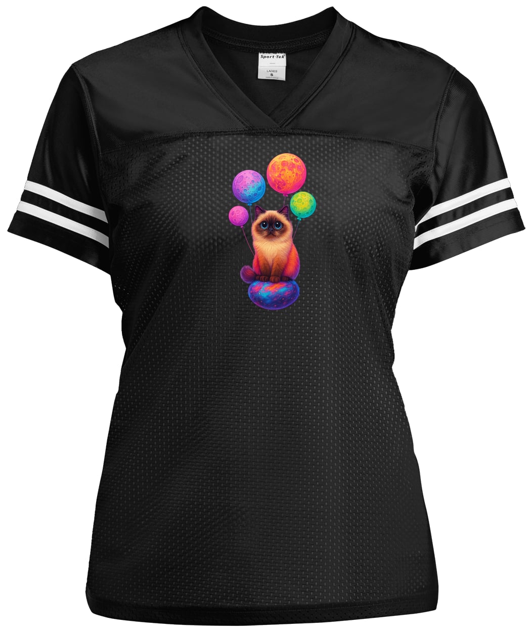 LST307 Sport-Tek Ladies' Replica Jersey - Black/White