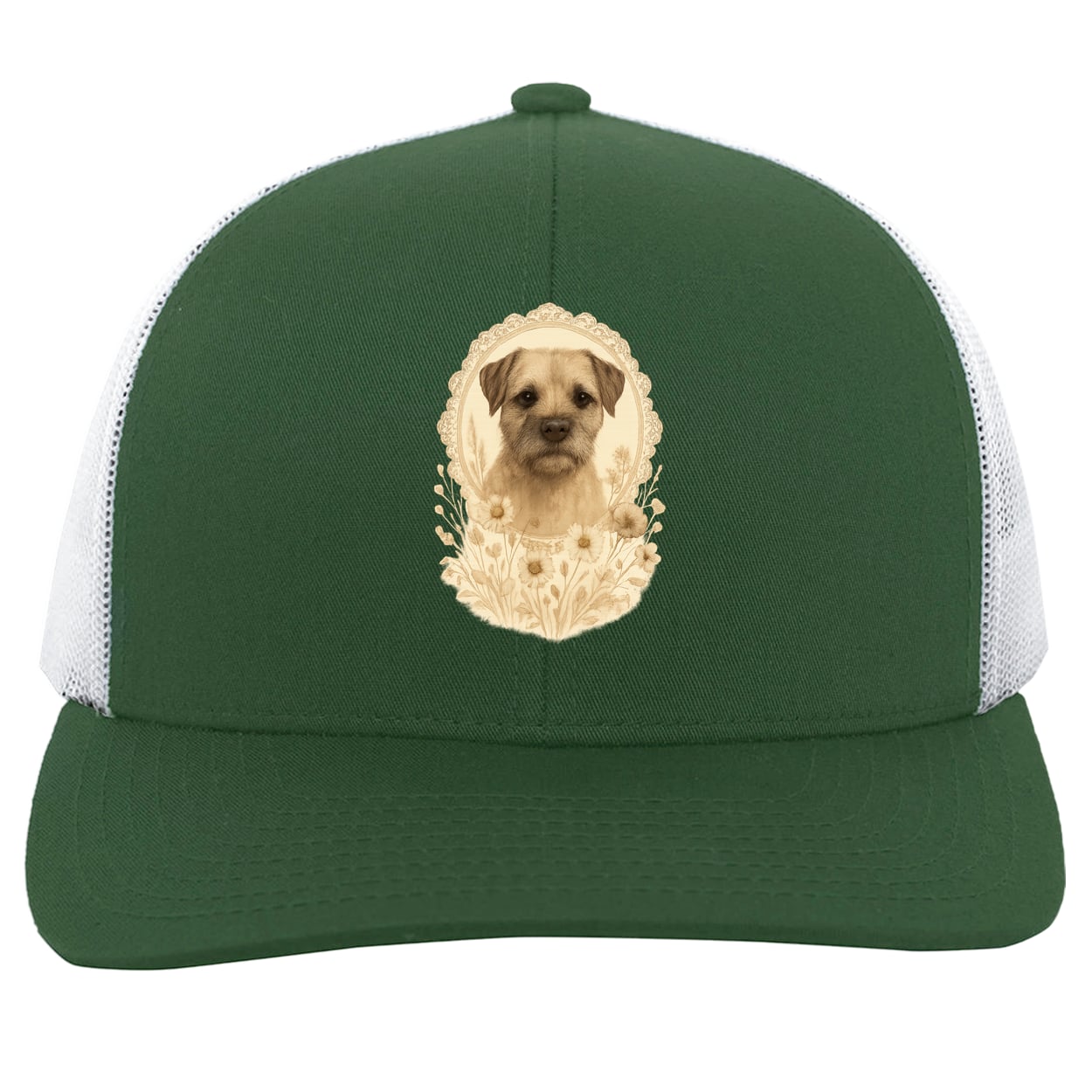 104C Trucker Snap Back - Dark Green/White