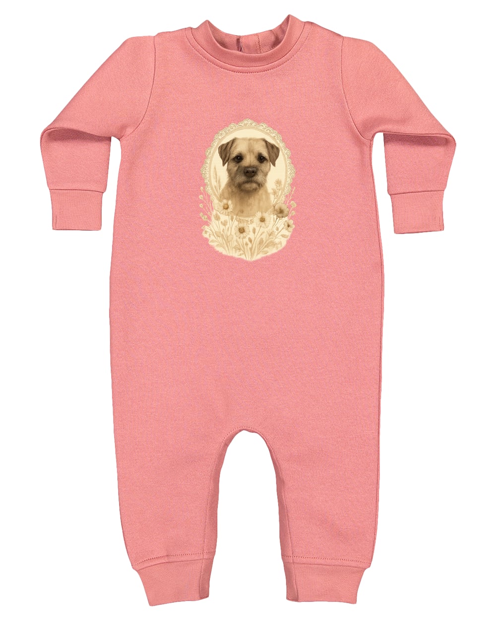 4447 Rabbit Skins Infant Fleece One-Piece Bodysuit - Mauvelous
