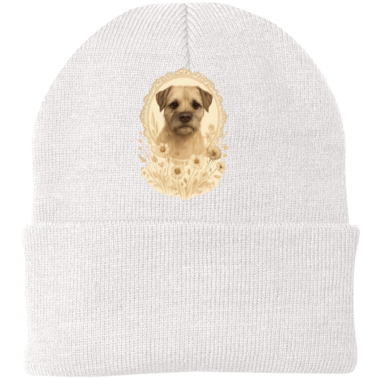 CP90 Port & Company Knit Beanie - White