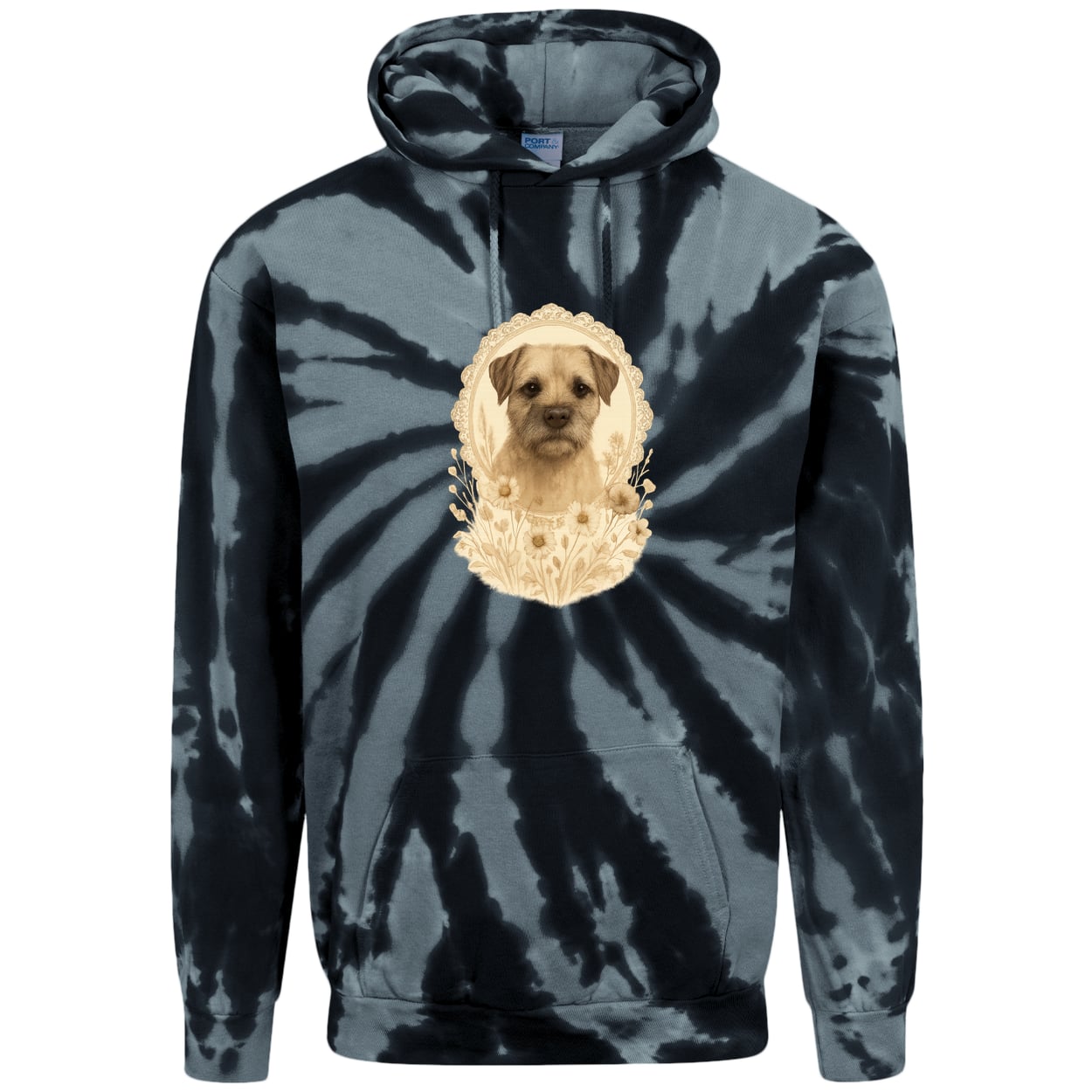 PC146 Port & Company Adult Tie-Dye Pullover Hoodie - Black