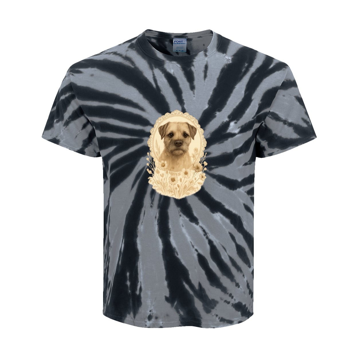 PC147Y Port & Company Kids Tie-Dye Tee - Black