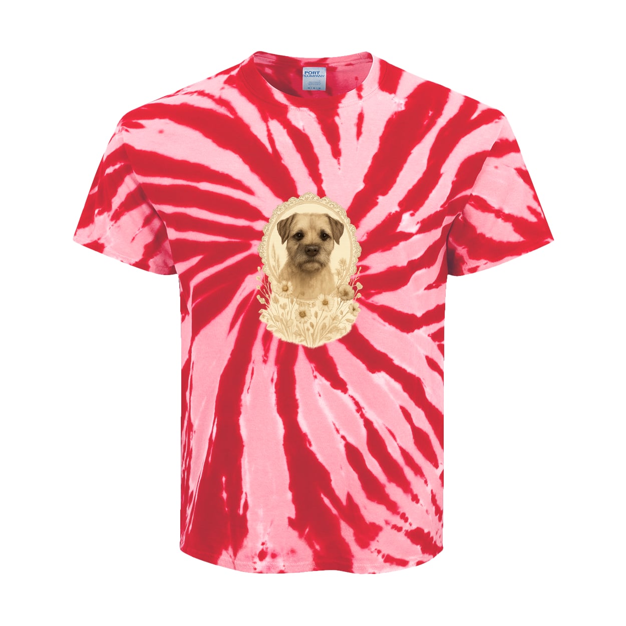 PC147Y Port & Company Kids Tie-Dye Tee - Red