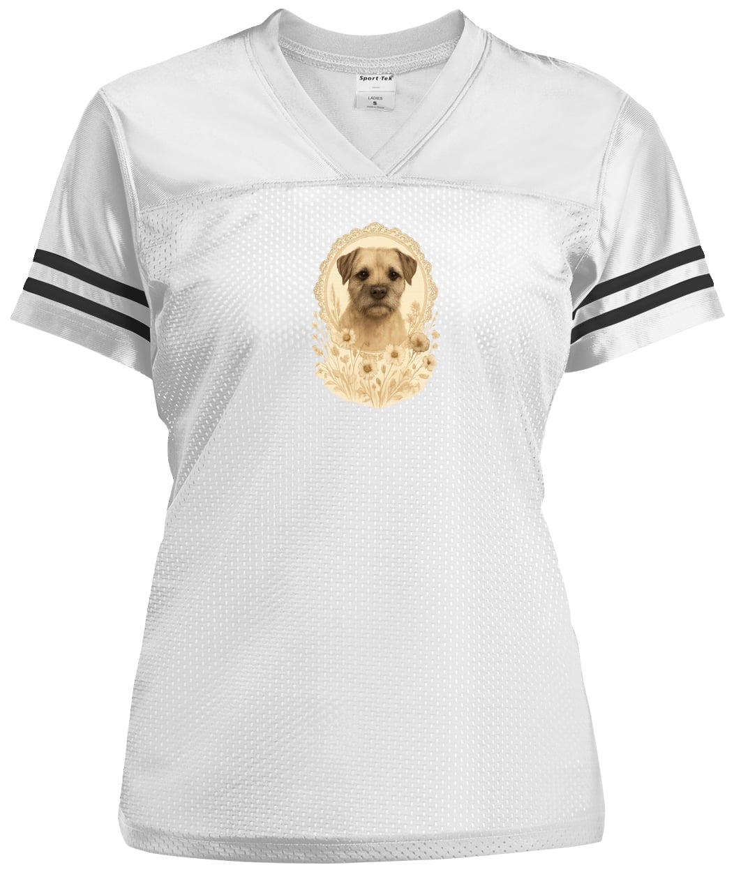 LST307 Sport-Tek Ladies' Replica Jersey - White/Black