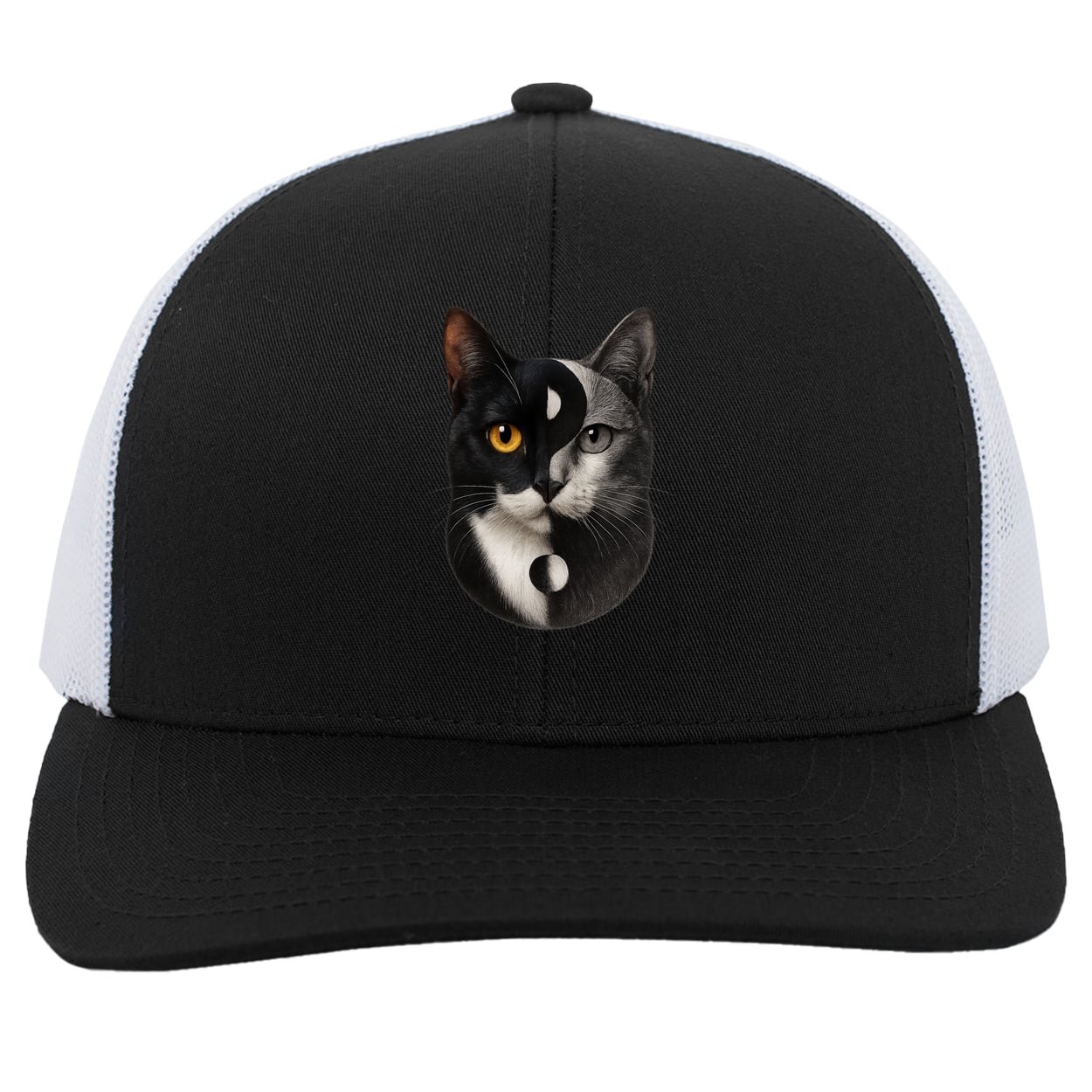 104C Trucker Snap Back - Black/White