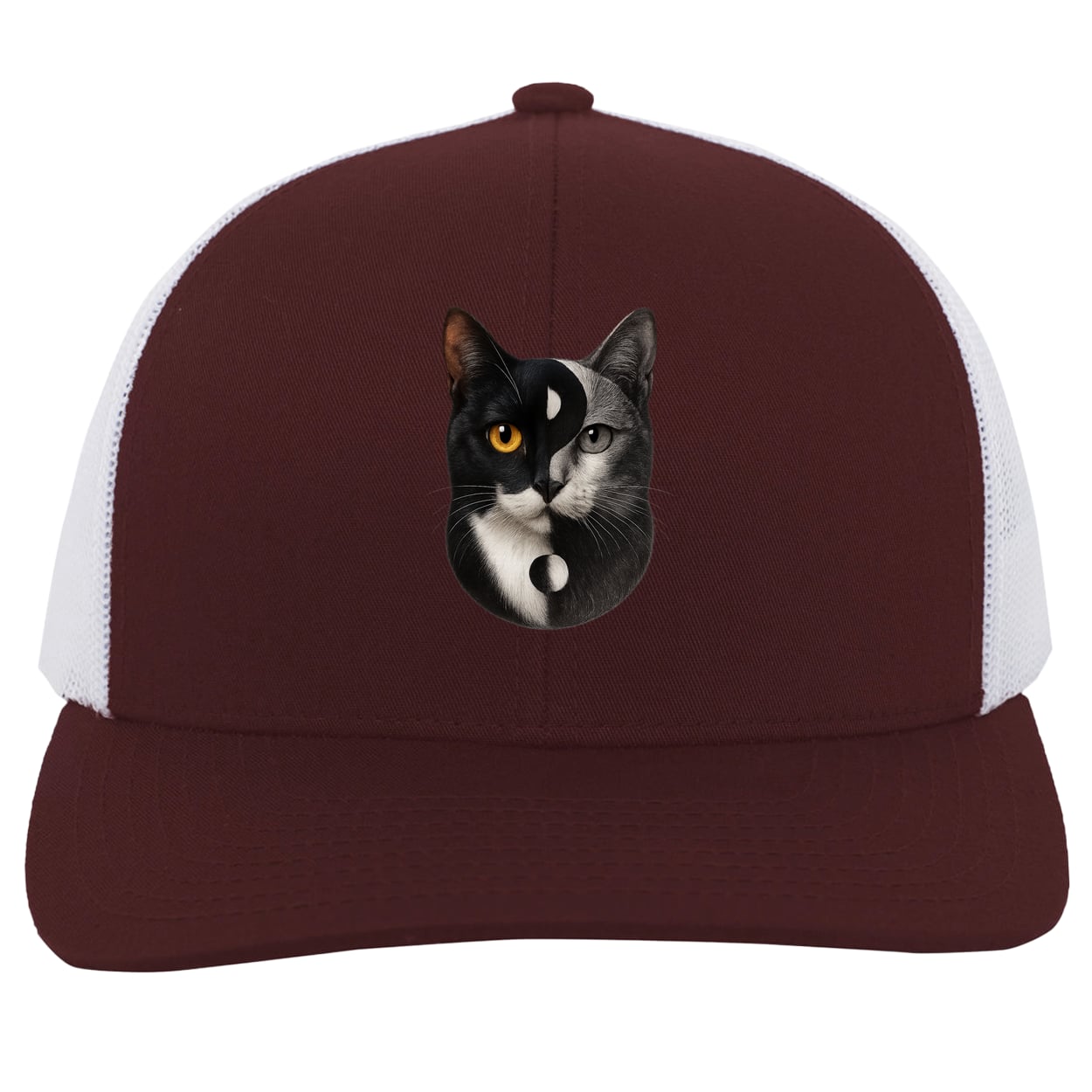 104C Trucker Snap Back - Maroon/White