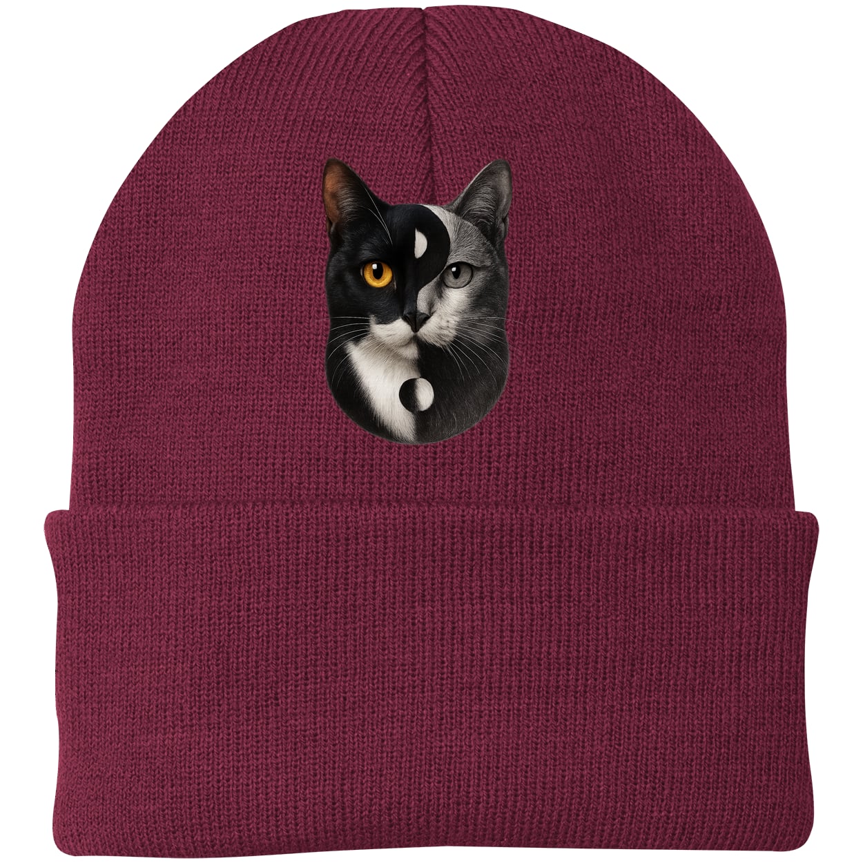 CP90 Port & Company Knit Beanie - Maroon