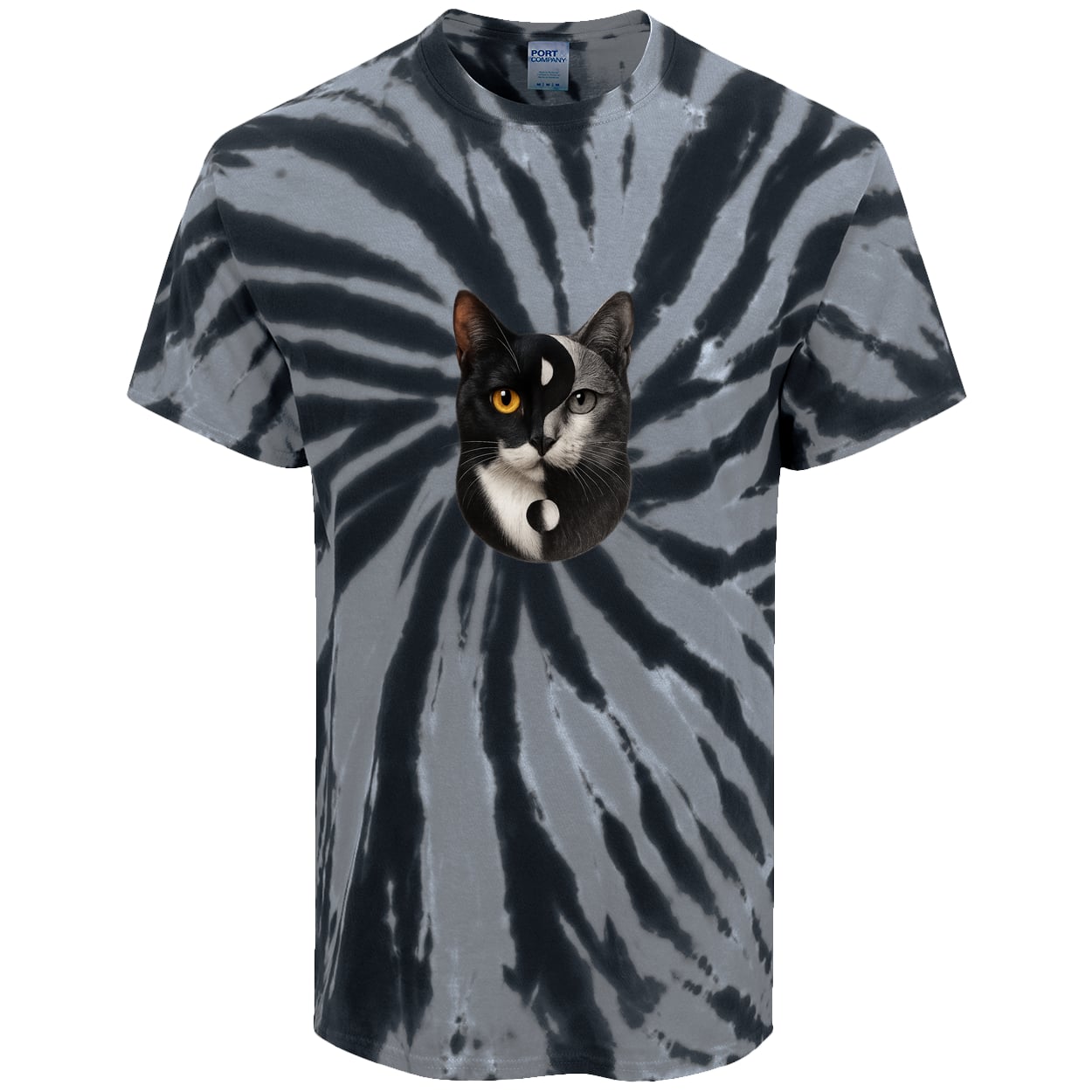 PC147 Port & Company Tie-Dye Tee - Black