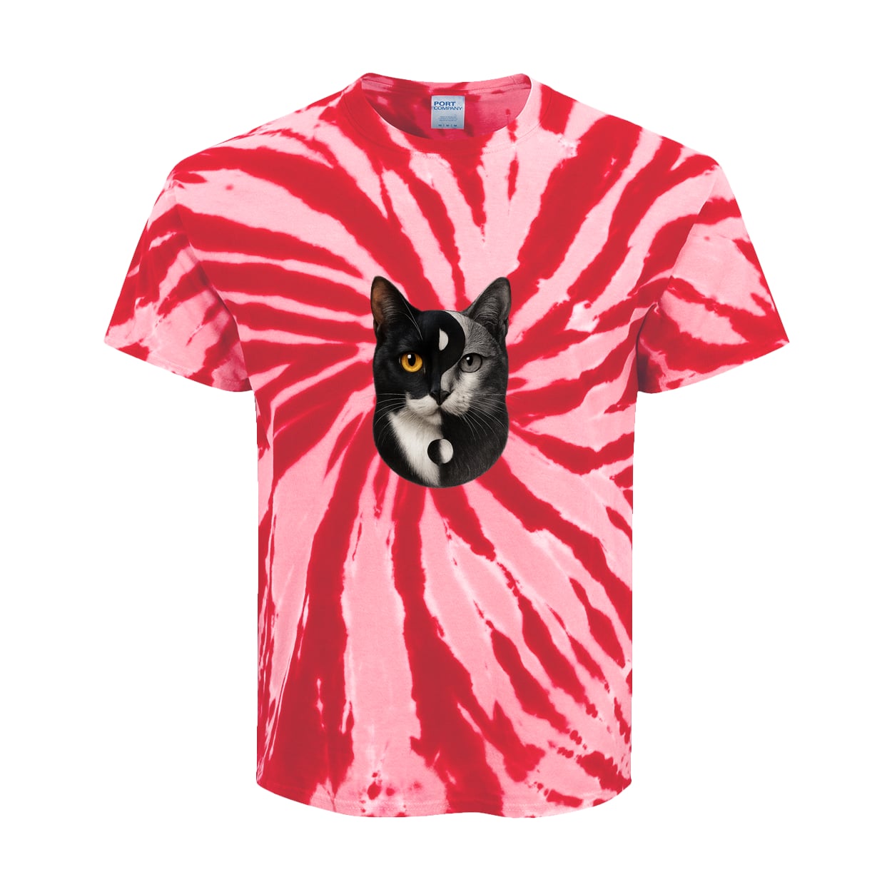 PC147Y Port & Company Kids Tie-Dye Tee - Red