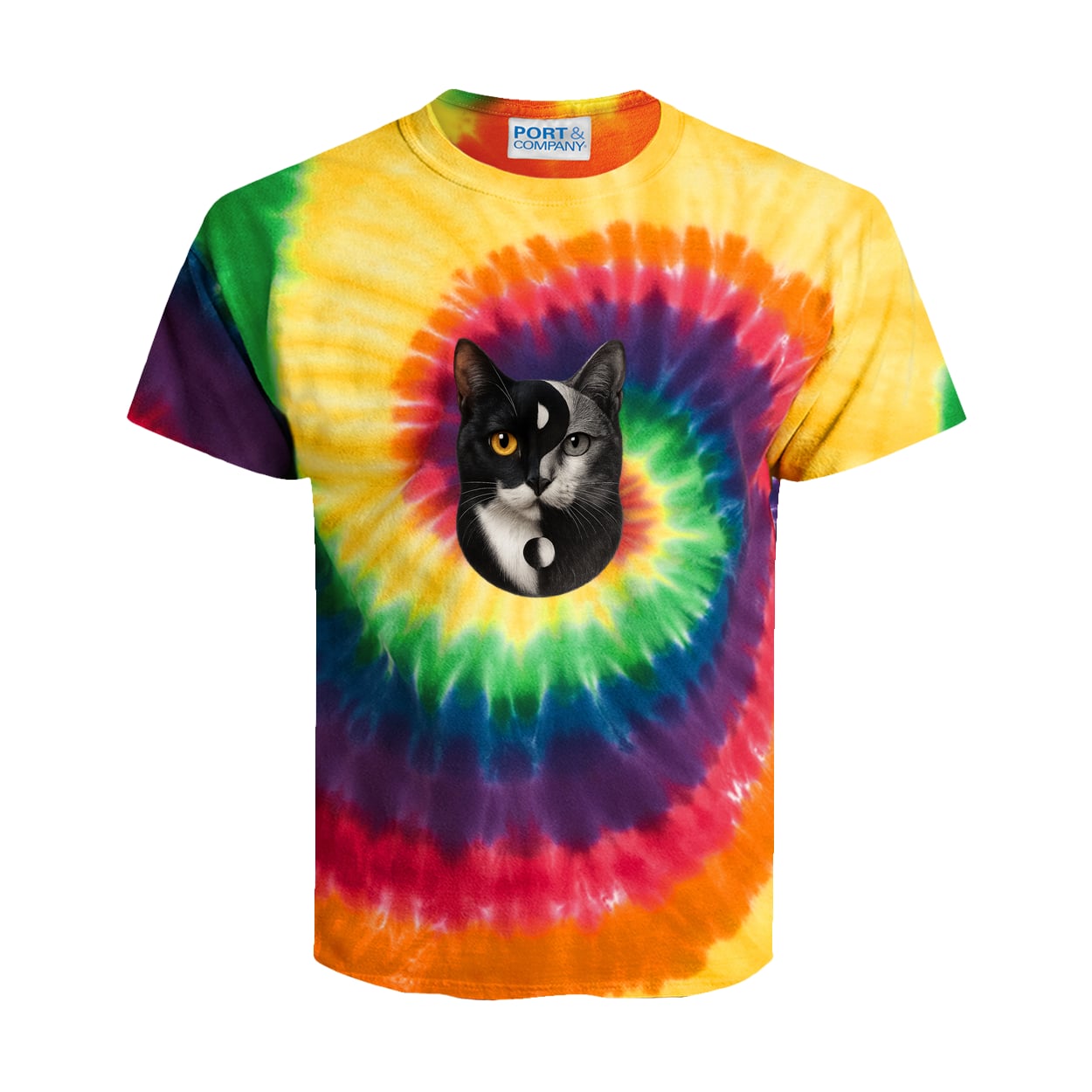PC147Y Port & Company Kids Tie-Dye Tee - Rainbow