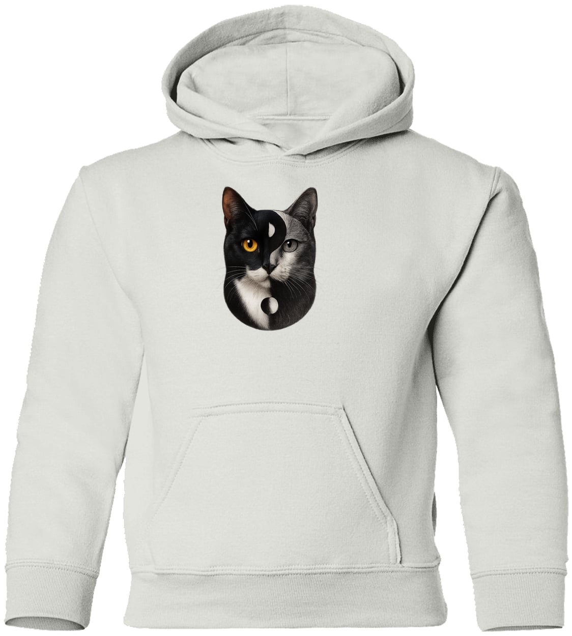 G185B Gildan Youth Pullover Hoodie - White