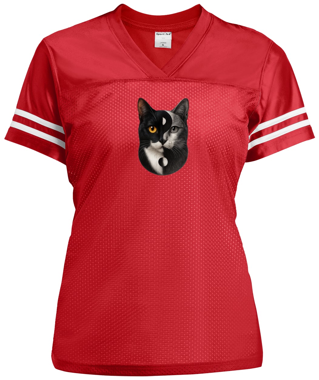 LST307 Sport-Tek Ladies' Replica Jersey - True Red/White