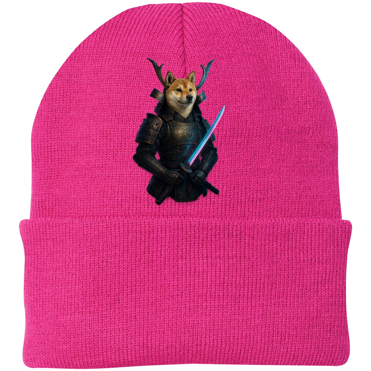 CP90 Port & Company Knit Beanie - Neon Pink
