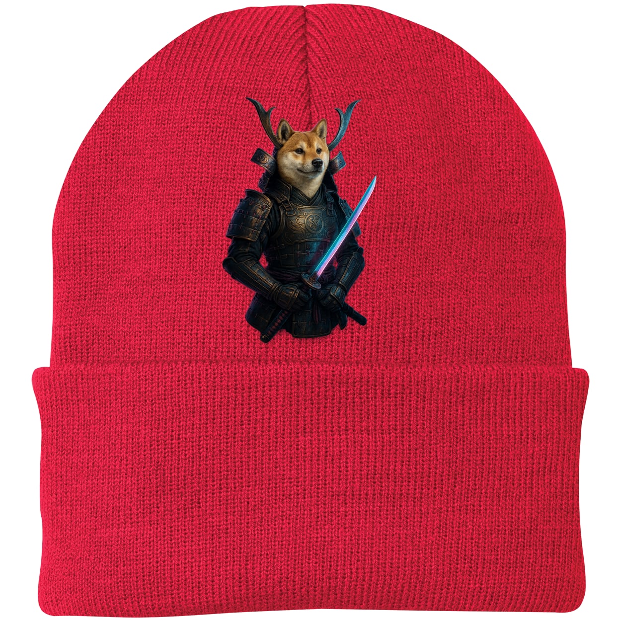 CP90 Port & Company Knit Beanie - Athletic Red