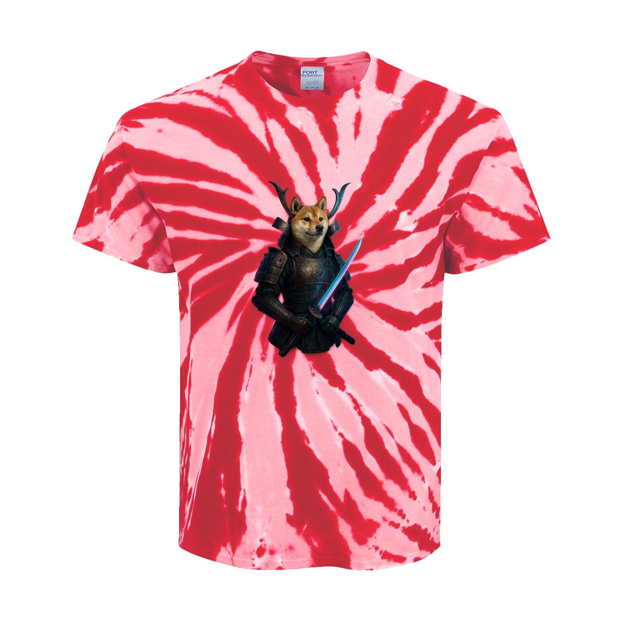 PC147Y Port & Company Kids Tie-Dye Tee - Red