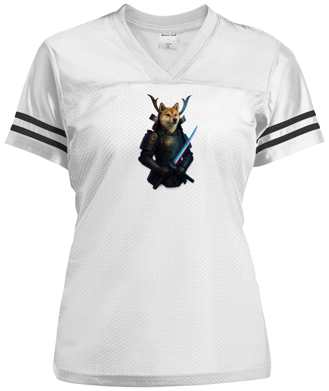 LST307 Sport-Tek Ladies' Replica Jersey - White/Black