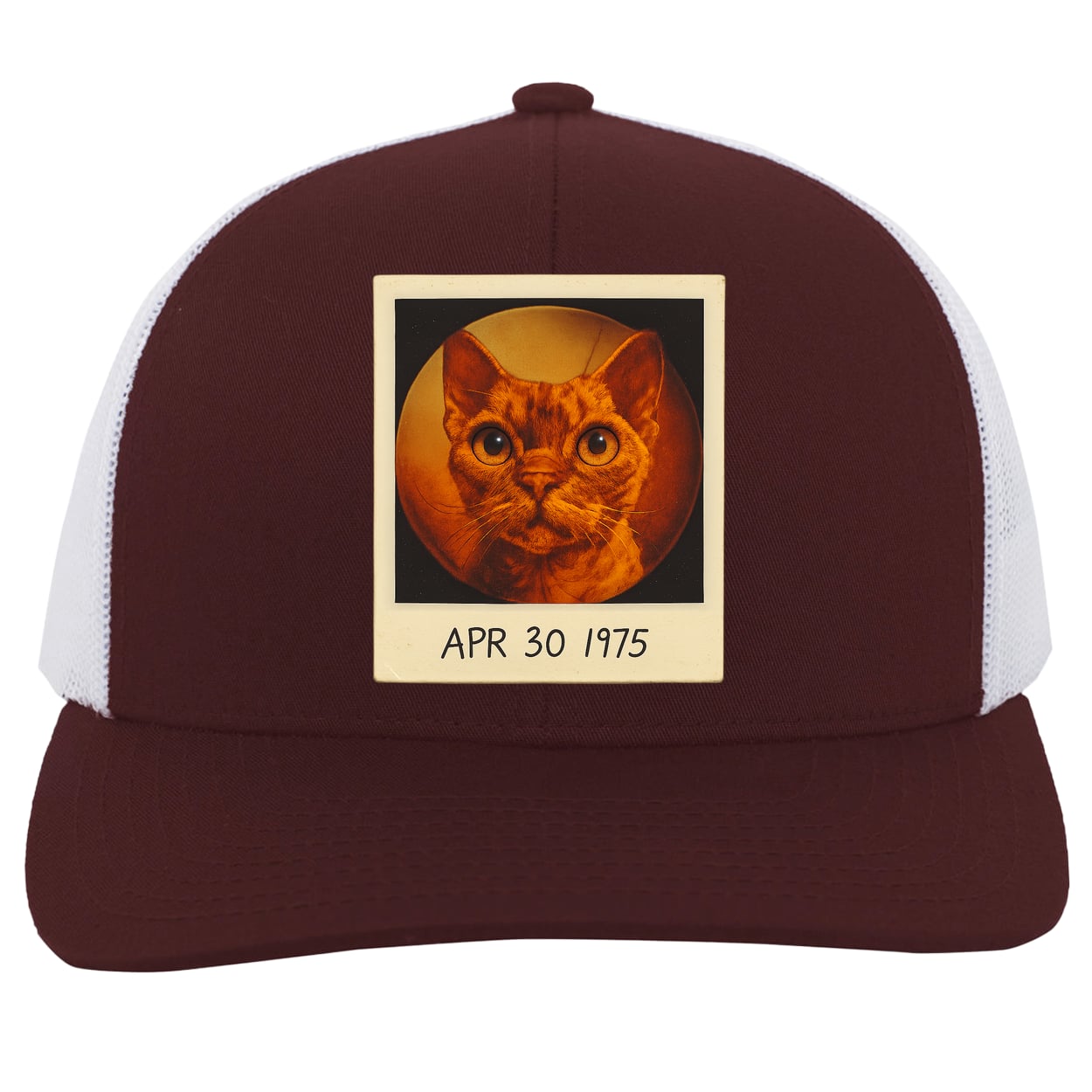 104C Trucker Snap Back - Maroon/White