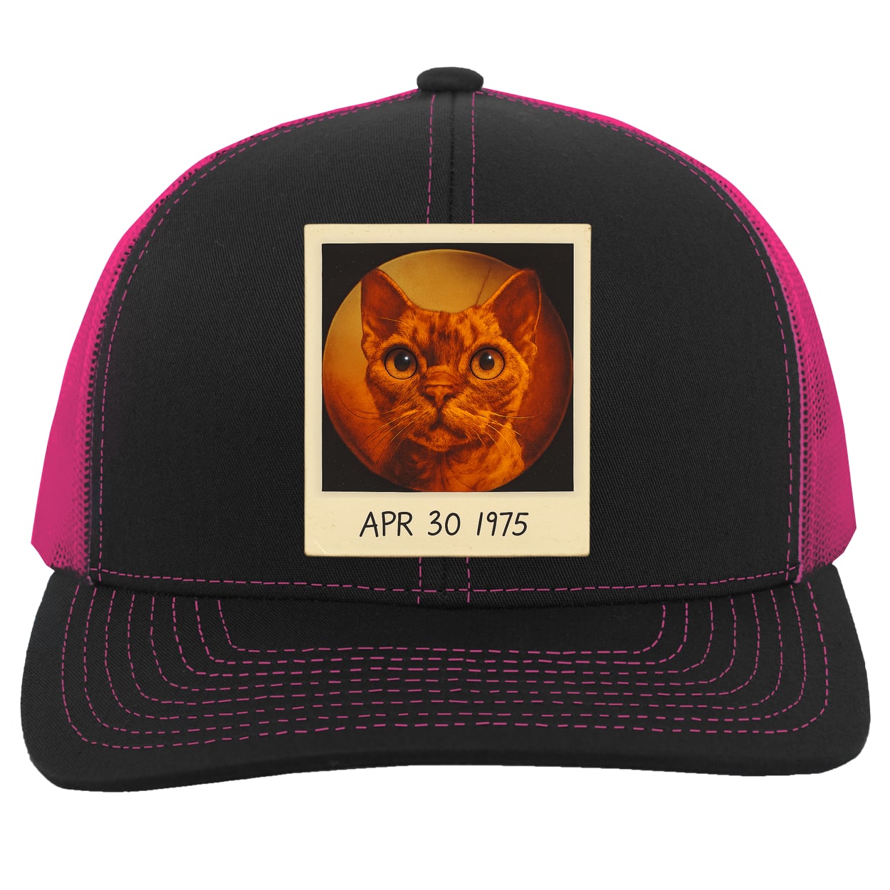 104C Trucker Snap Back - Black/Pink