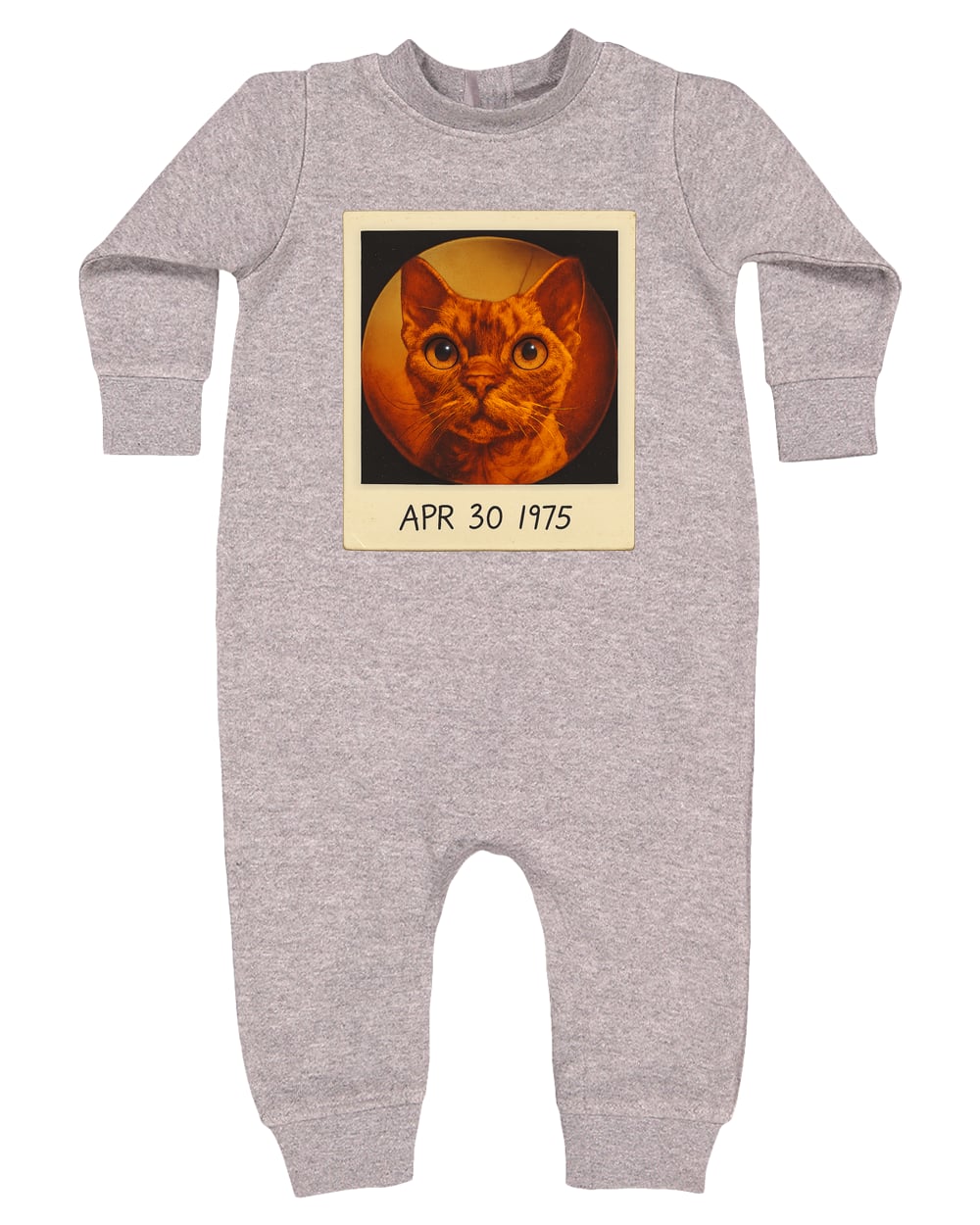4447 Rabbit Skins Infant Fleece One-Piece Bodysuit - Heather Grey