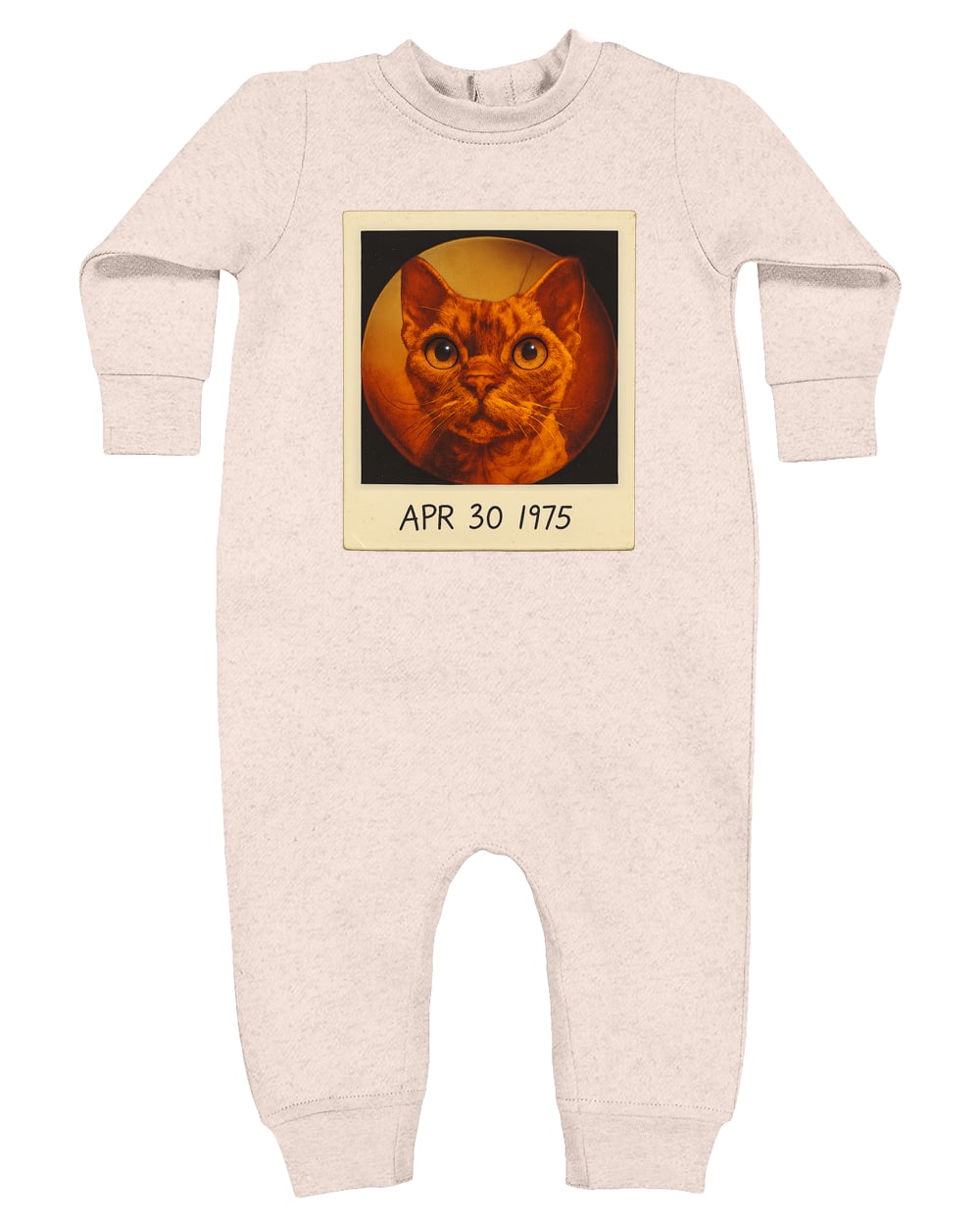 4447 Rabbit Skins Infant Fleece One-Piece Bodysuit - Natural Heather