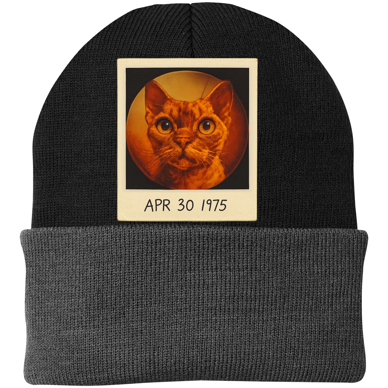 CP90 Port & Company Knit Beanie - Black/Gray