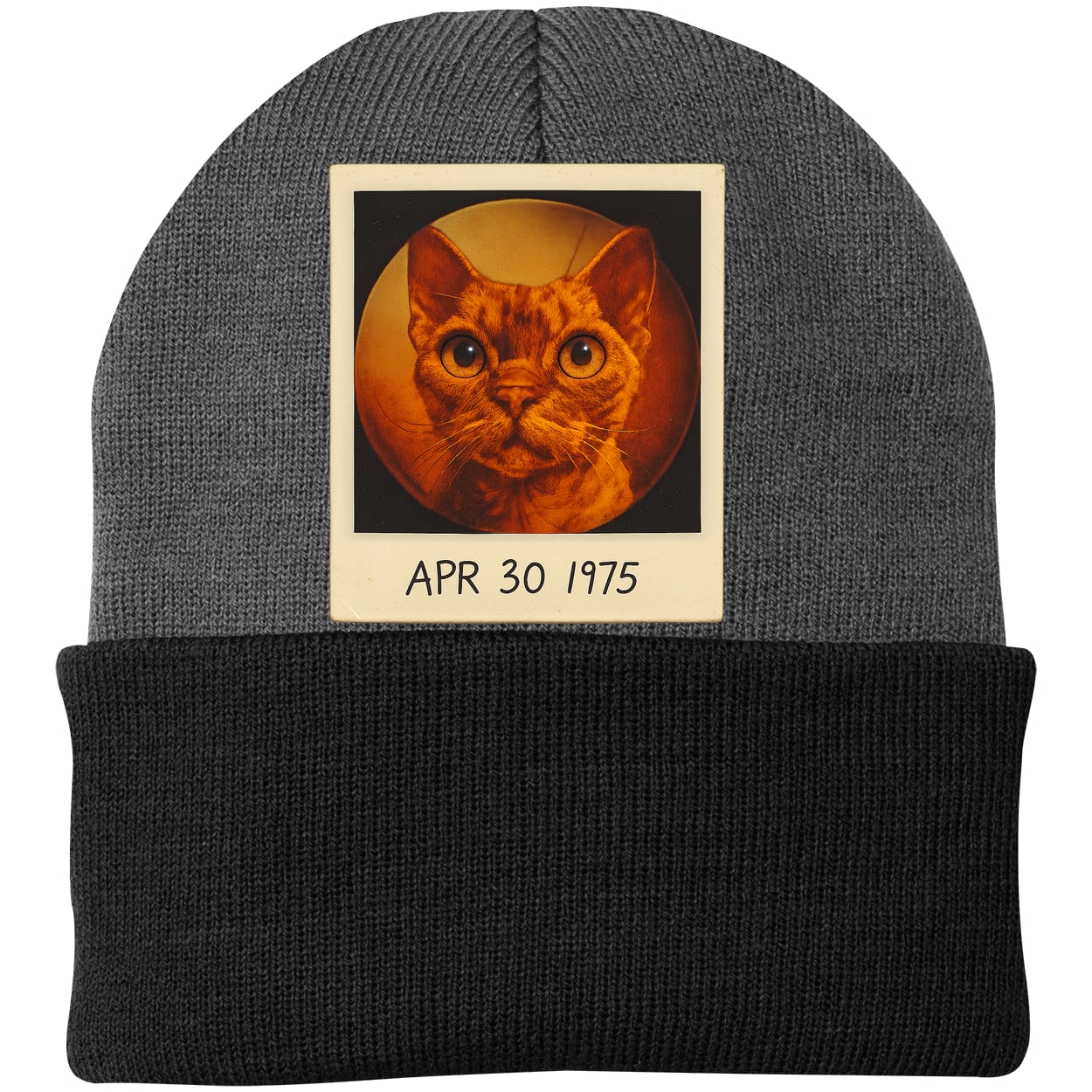 CP90 Port & Company Knit Beanie - Athletic Oxford/Black