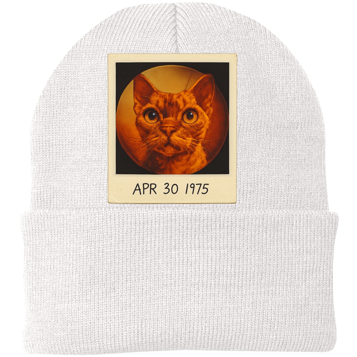 CP90 Port & Company Knit Beanie - White
